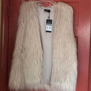 Below the waist fur vest